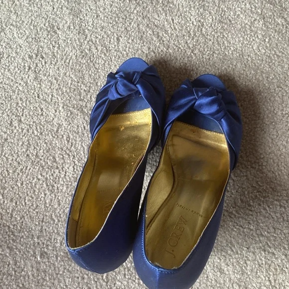 J.Crew Satin Knot Heels size 9 - Picture 4 of 5